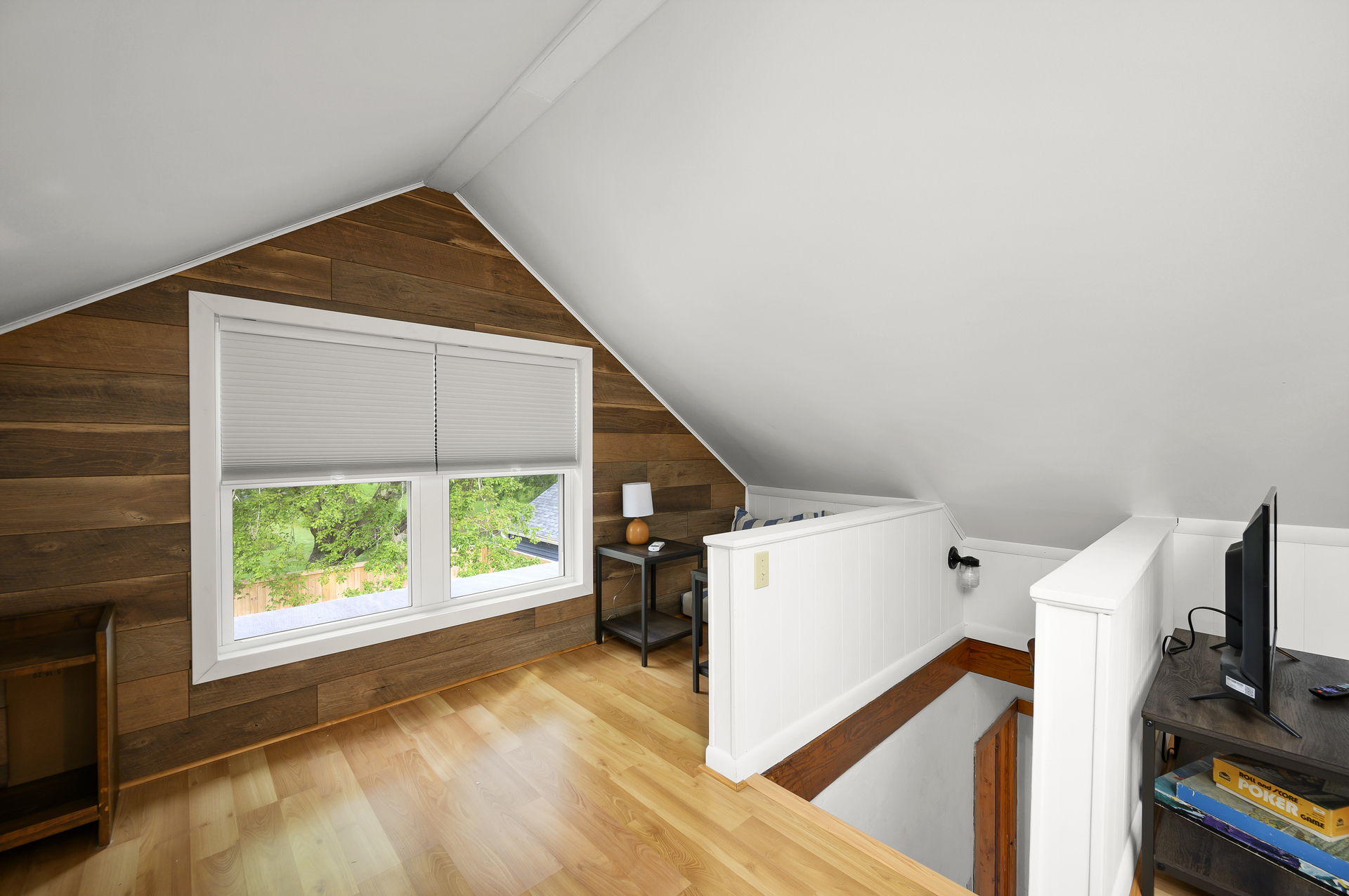 There is even a cozy reading nook!