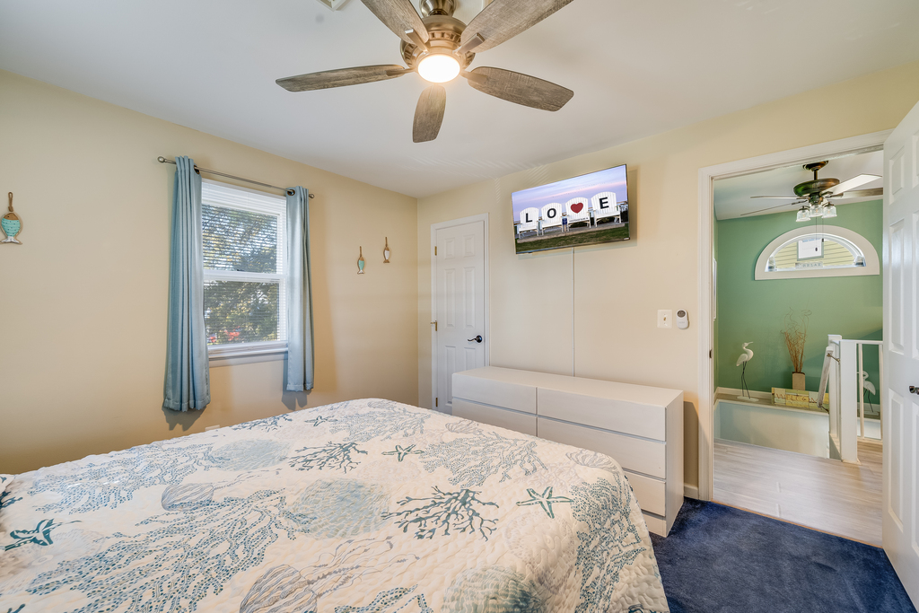 Bedroom 1 also has Flat Screen Smart TV.