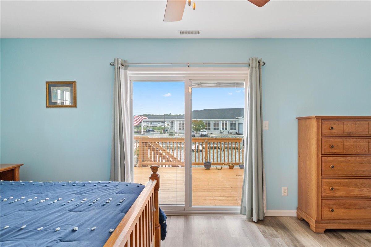 Private Access to the Waterfront Deck with gorgeous Views.