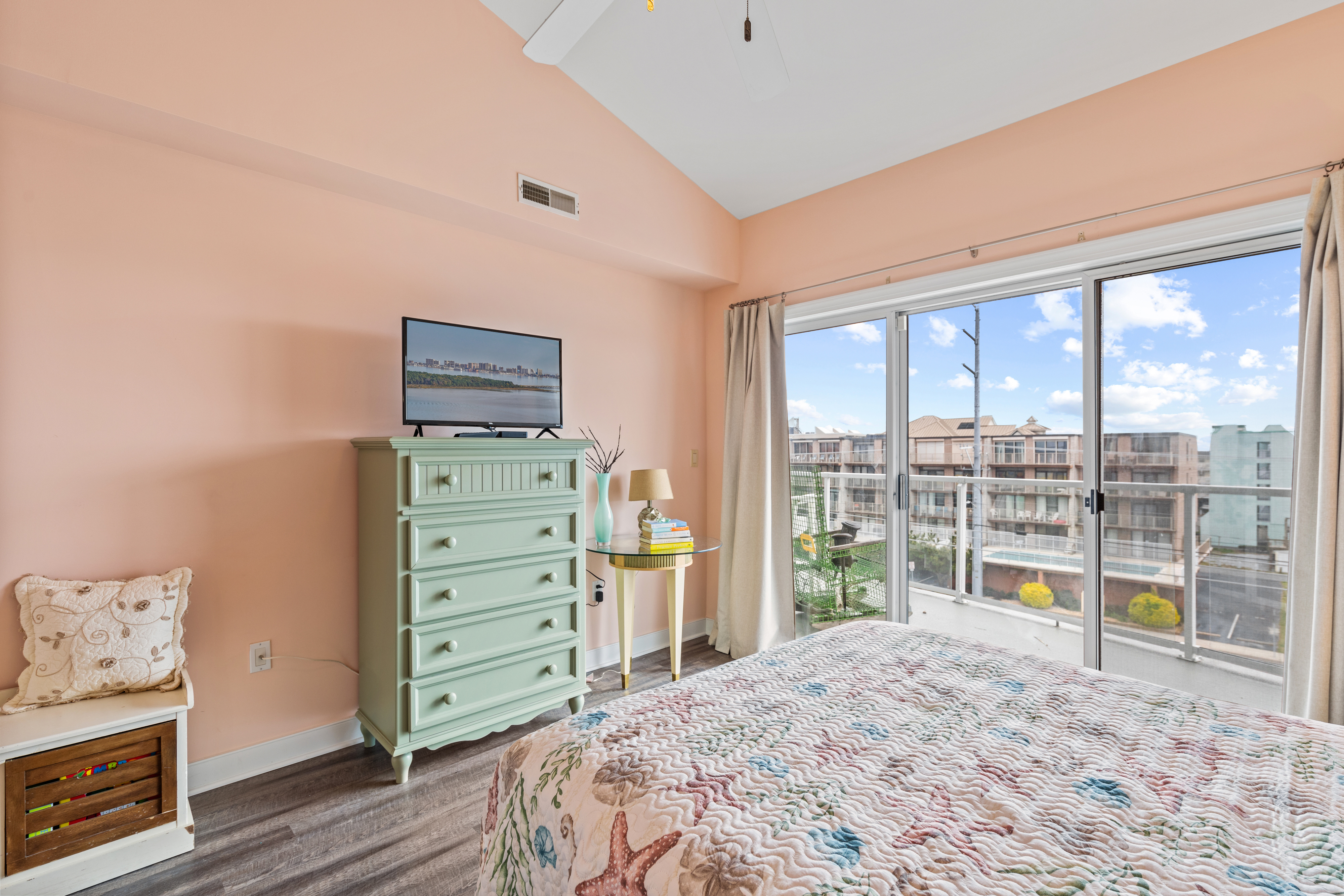 Private Balcony Access and a Flat Screen TV.