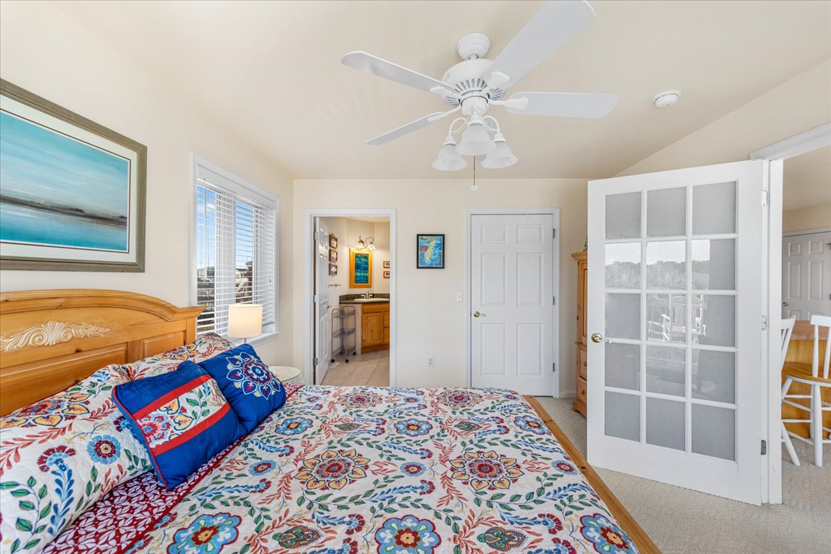 Bedroom 1 has a Private Master Bath, also convenient to Living Area.