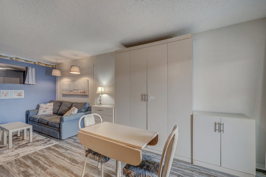 Utilize this area for a family meal or pull down the Murphy Bed for a cozy nights sleep!