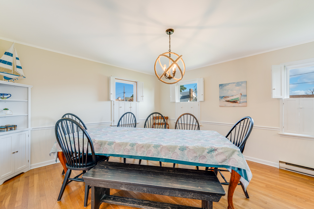 Dine in the huge Dining Room in the comfort of Central AC.