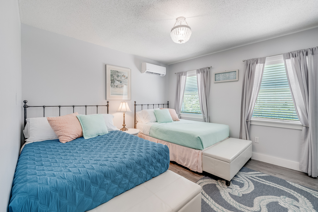 Bedroom 3 has a Twin Bed and a Full Bed and sleeps 3.