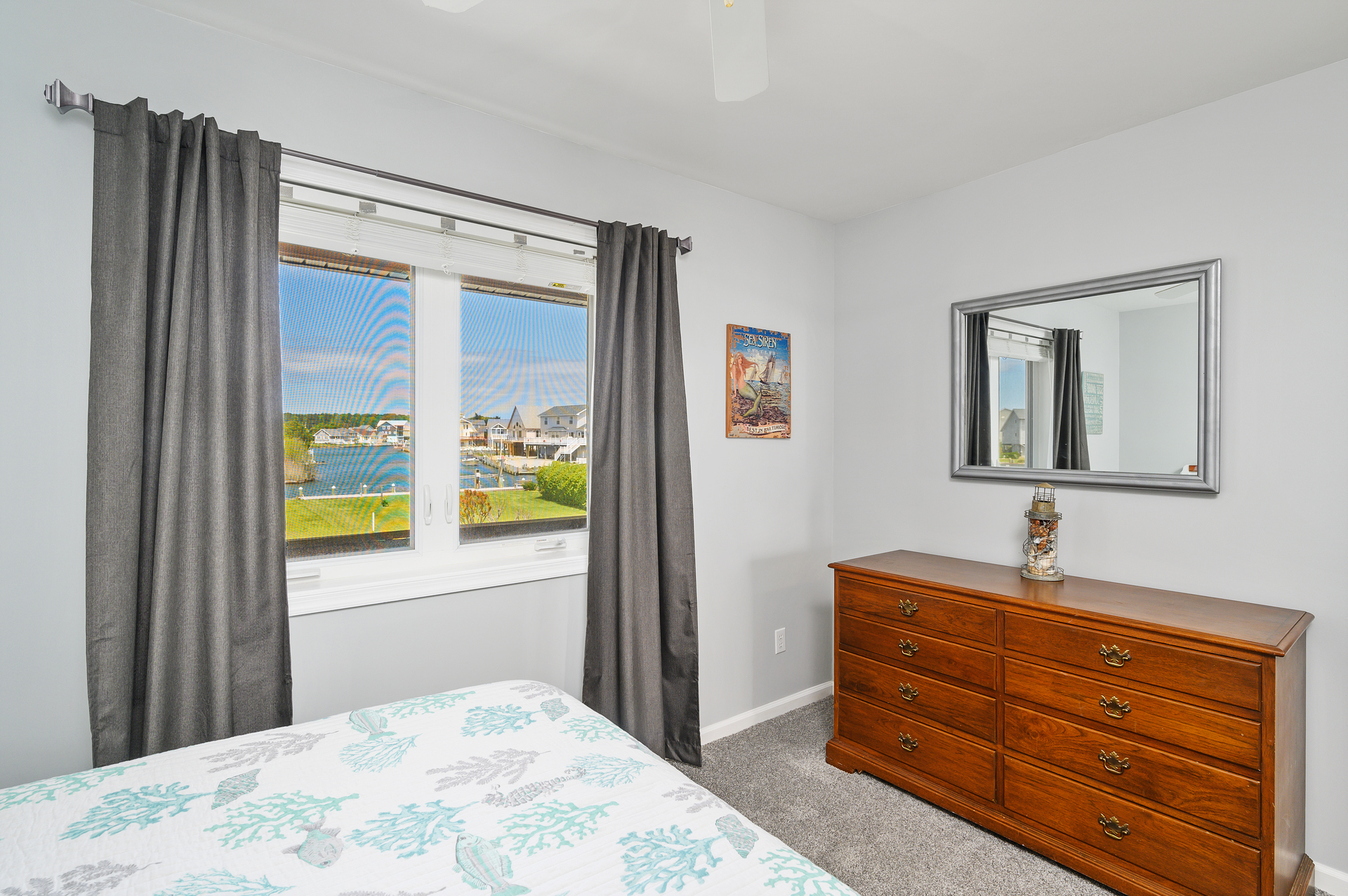 Enjoy a Canal View from Bedroom 2.