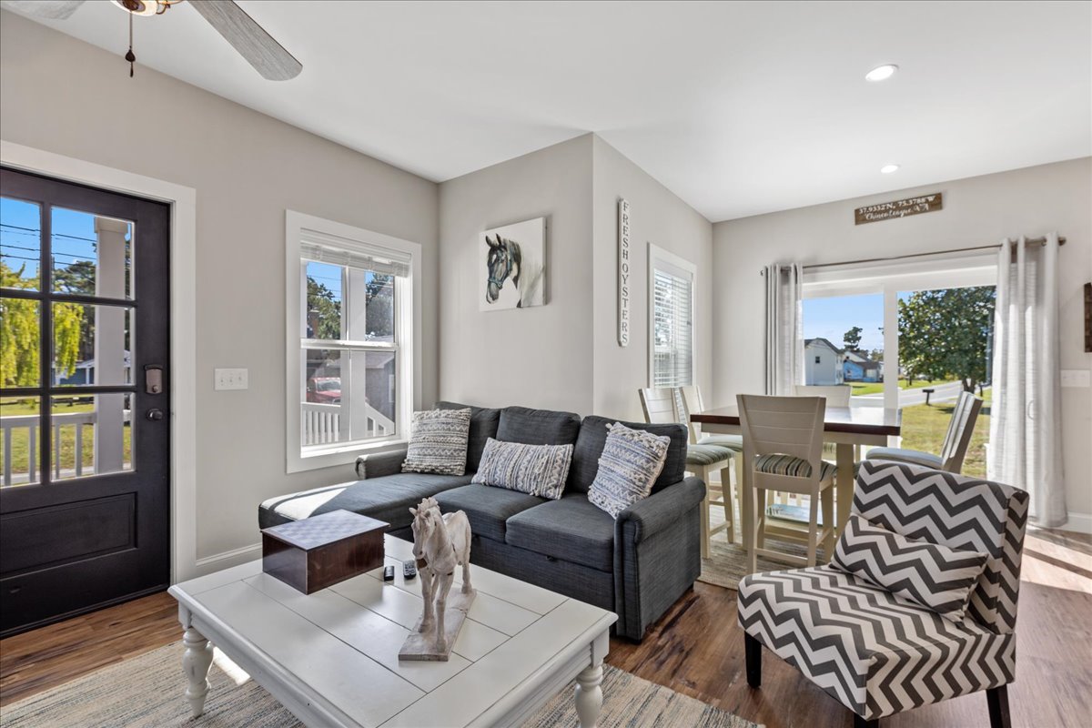 Relax in the cozy Living Area with Flat Screen Streaming Only TV.