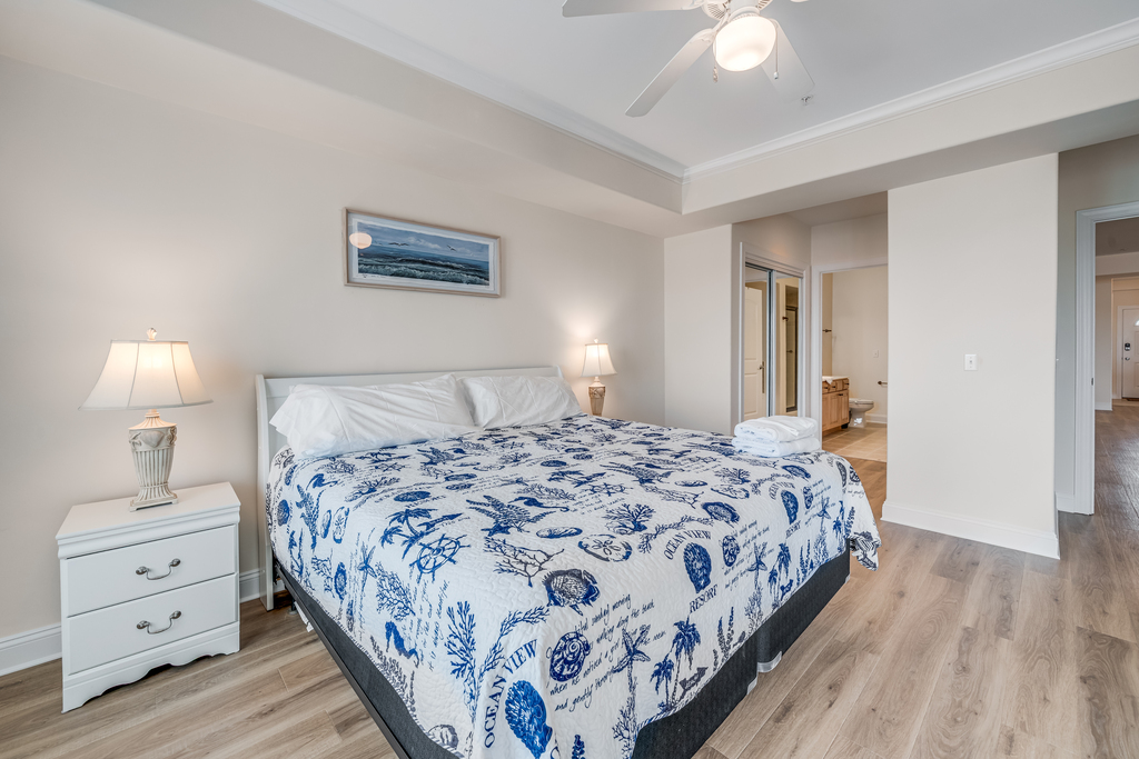 Gorgeous Master Bedroom has King Bed.