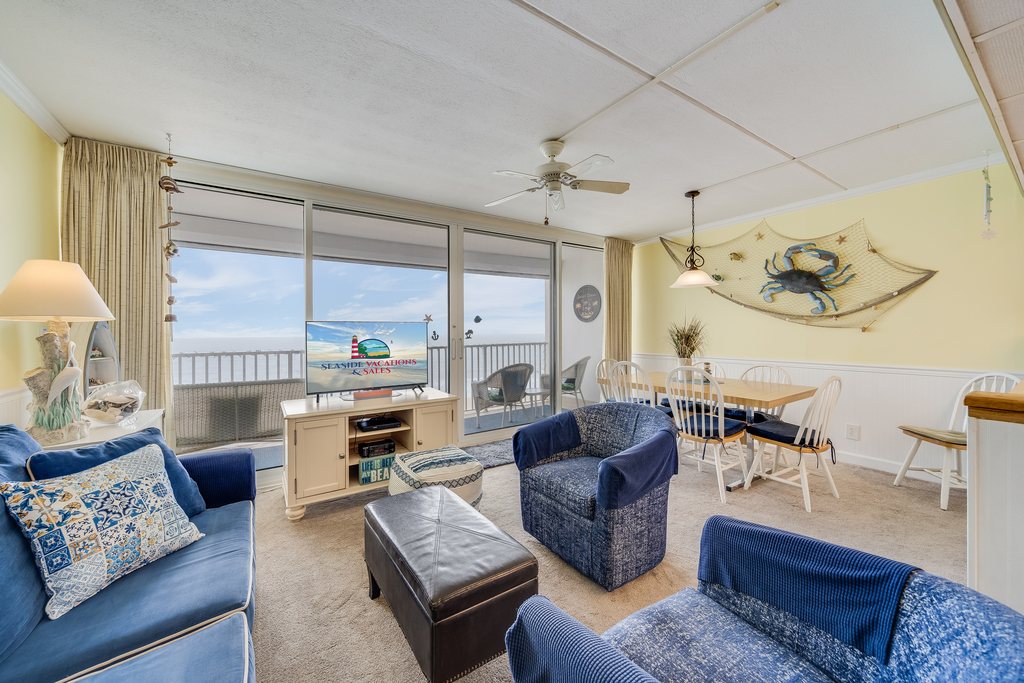 Embrace vacation mode in this vibrant nautical oasis.