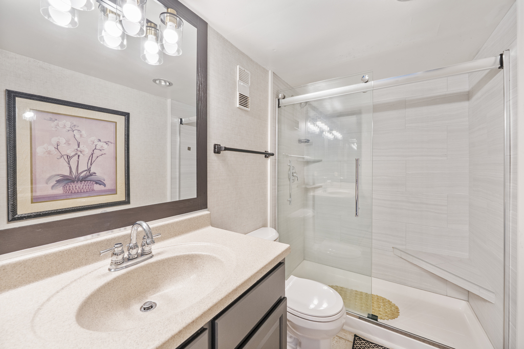 You'll love the Full Bath with a Walk in Shower!