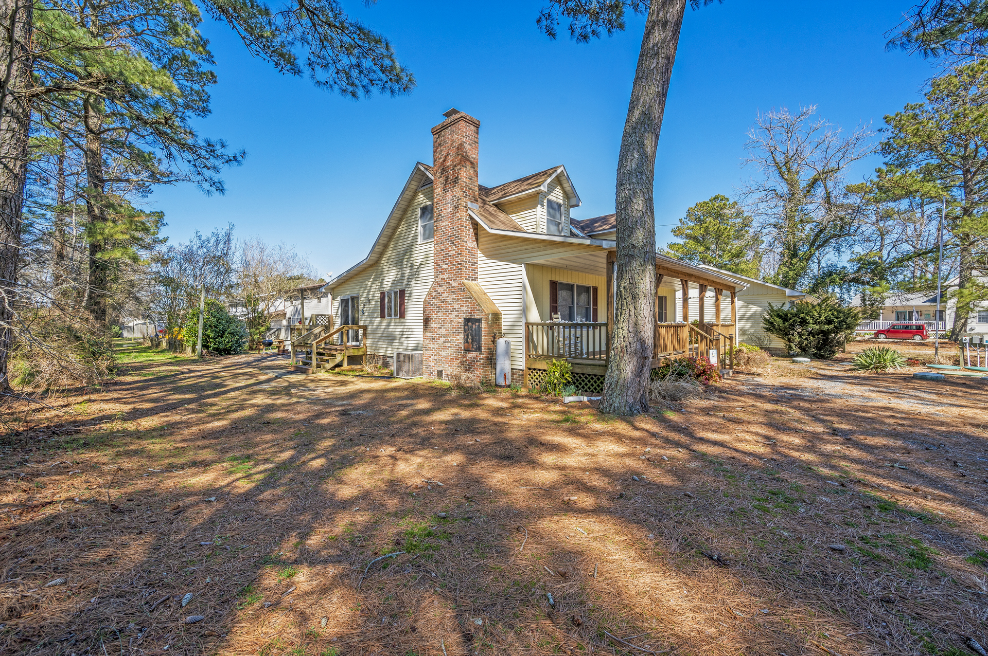 Whelks on Willow is on an expansive, very private lot.