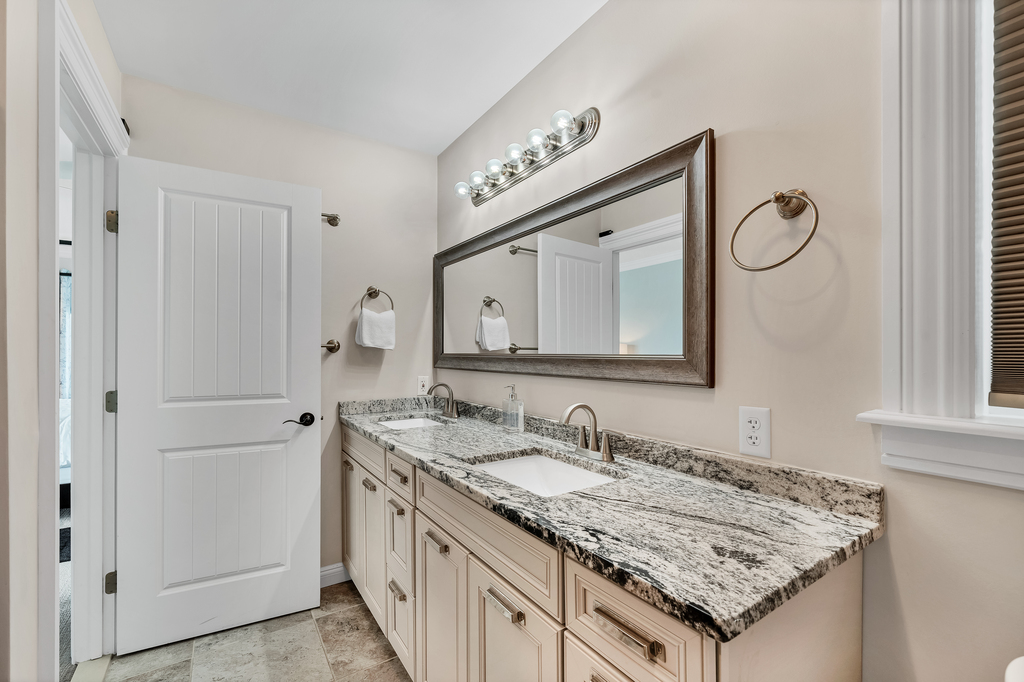 Master Bath has Double Vanity & is quite luxurious!