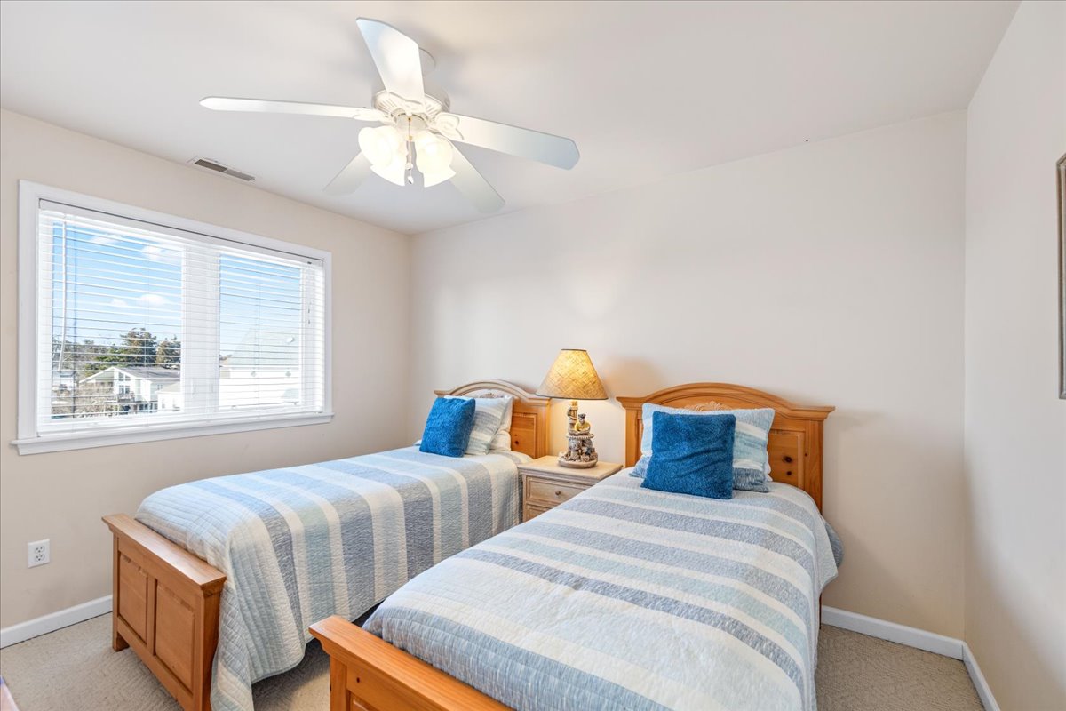 Bedroom 3 has 2 Twin Beds.