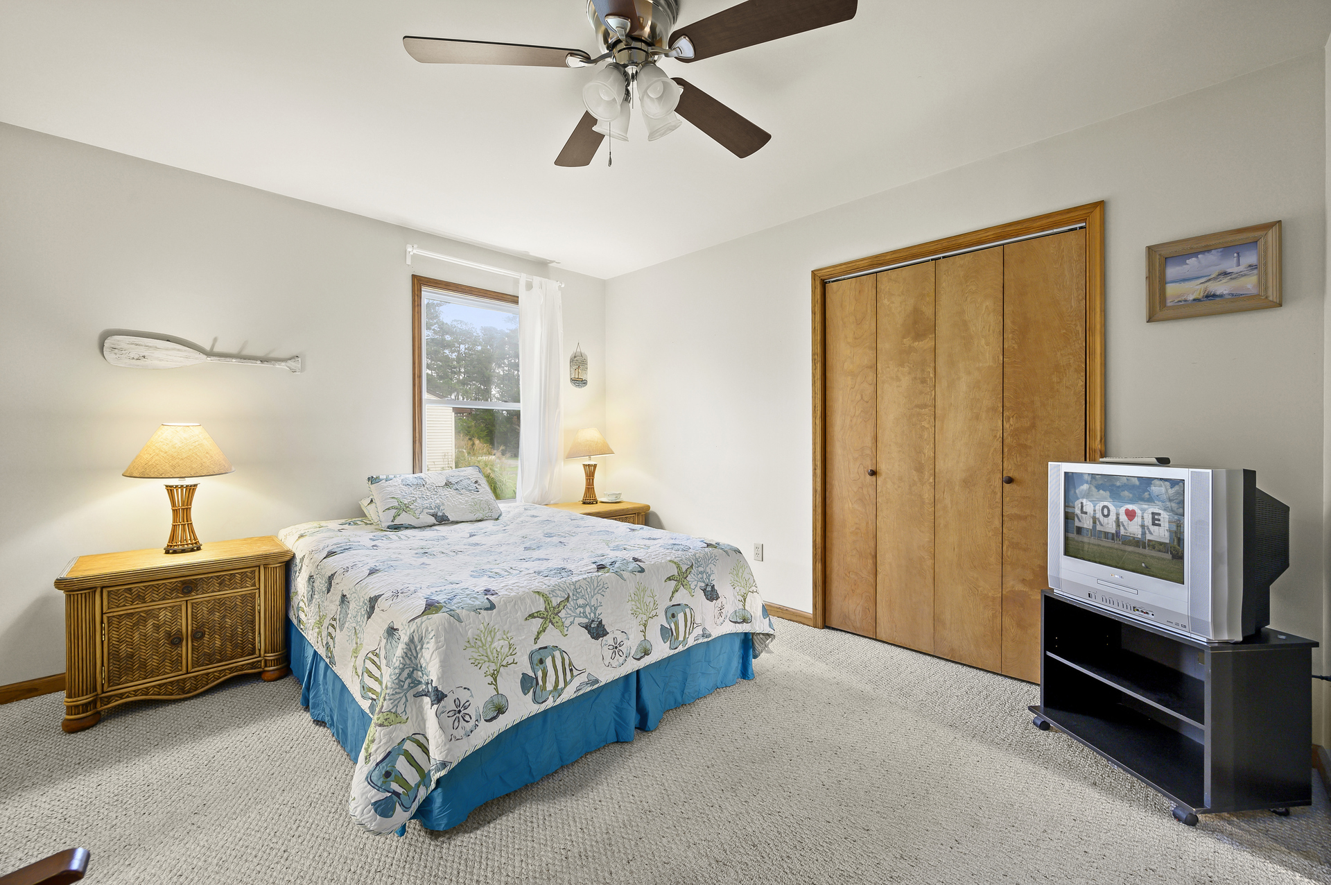 Bedroom 2 has direct access to the Full Bath.