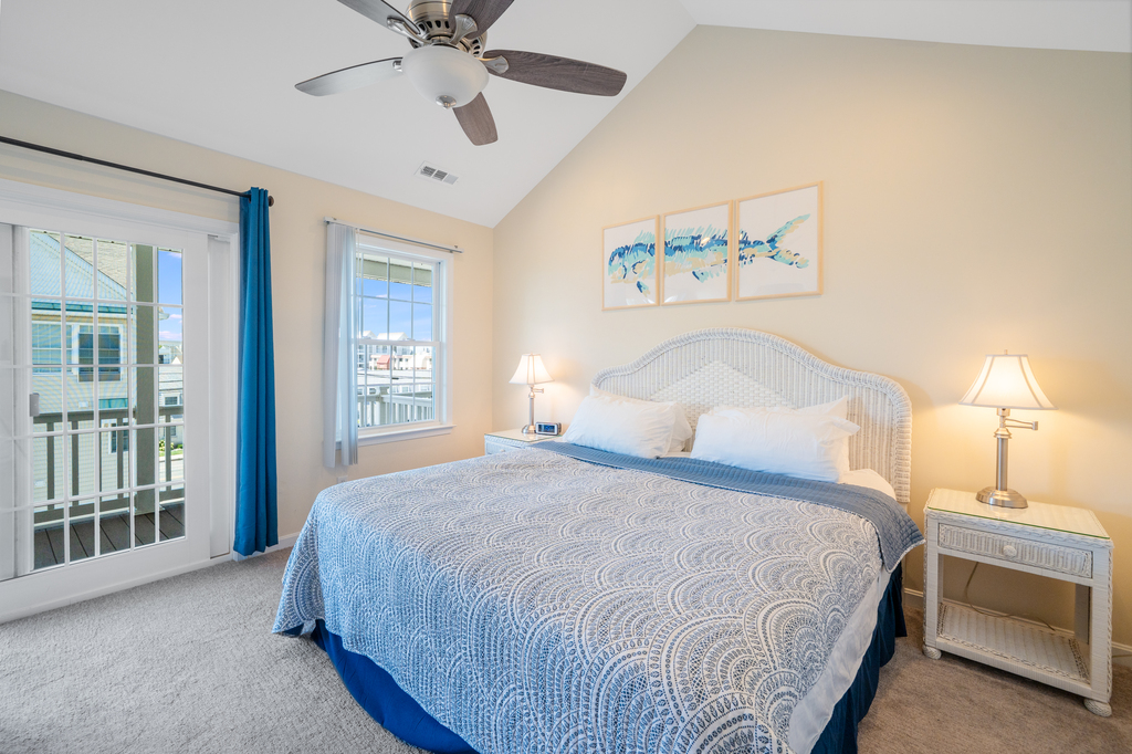 Primary Bedroom with a plush King Bed