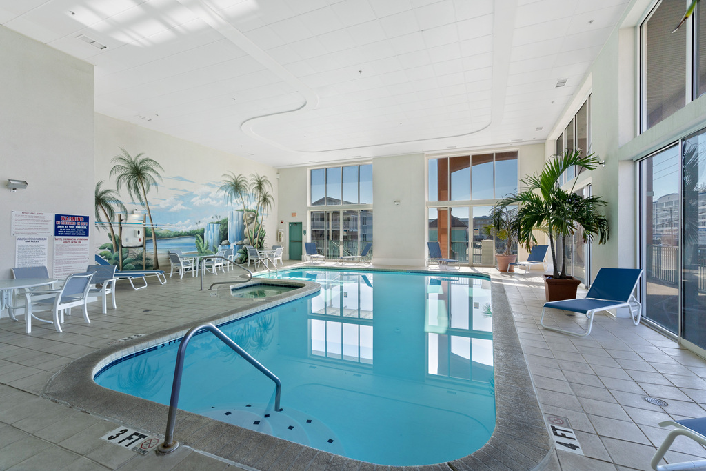 Perfect for a rainy day, or winter getaway, Avalon 304 features an Indoor Pool!