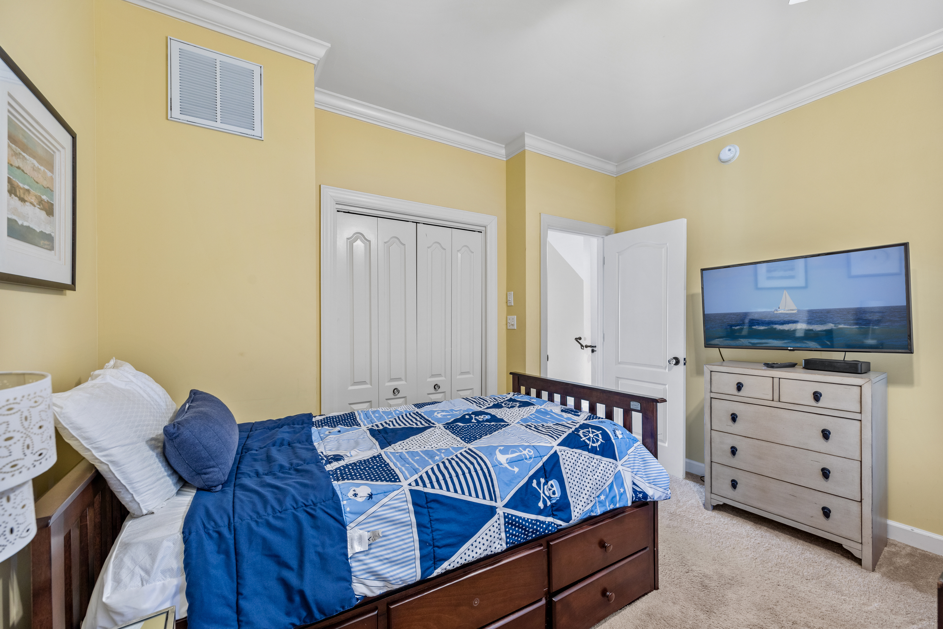Bedroom 3 also has a Twin Bed & Flat Screen TV!