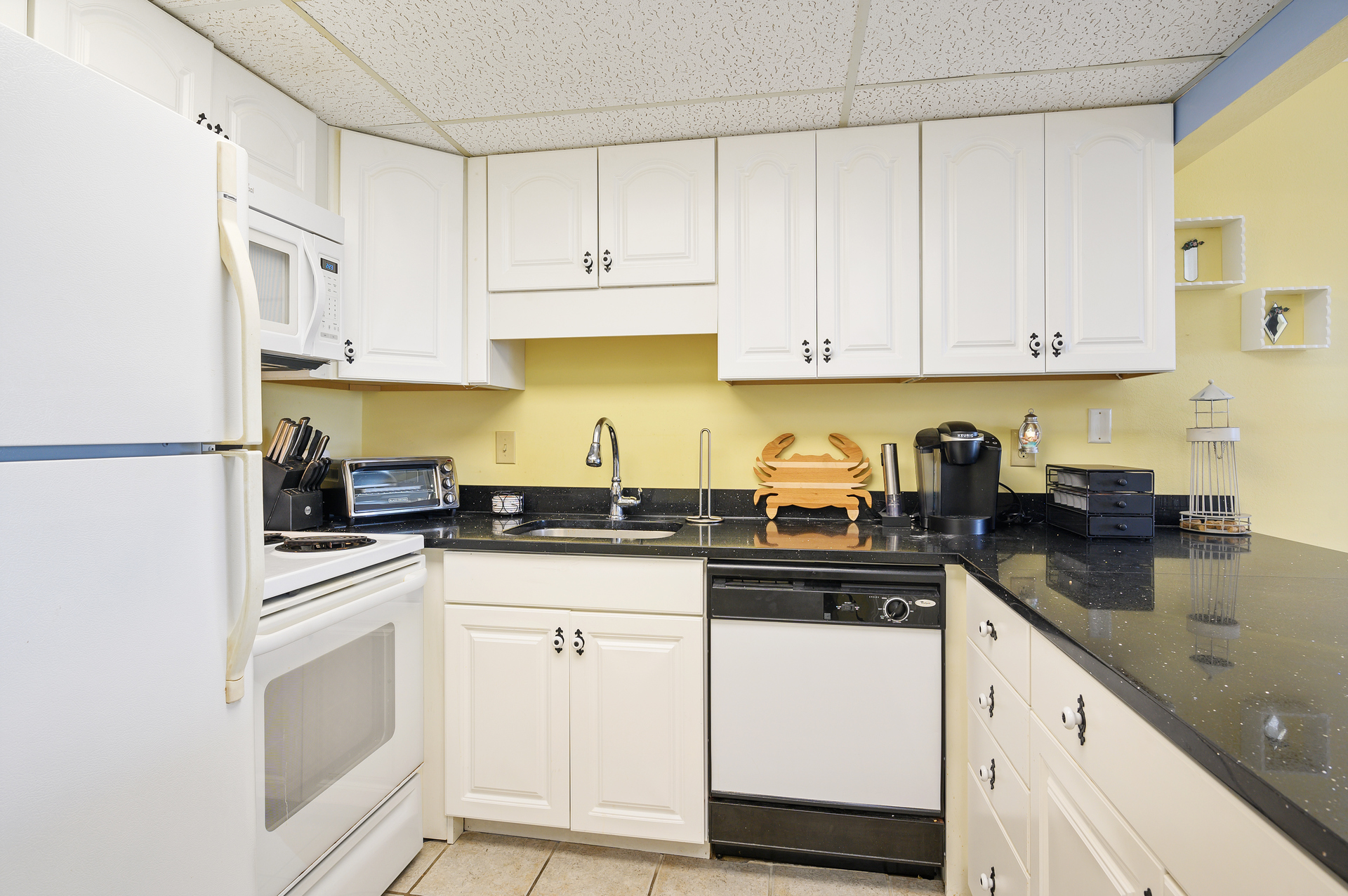 All of the comforts at home, including a dishwasher!