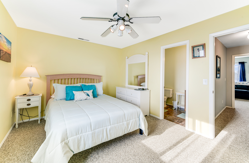 Each Bedroom has an Attached Full Bath with Tub/Shower Combo.