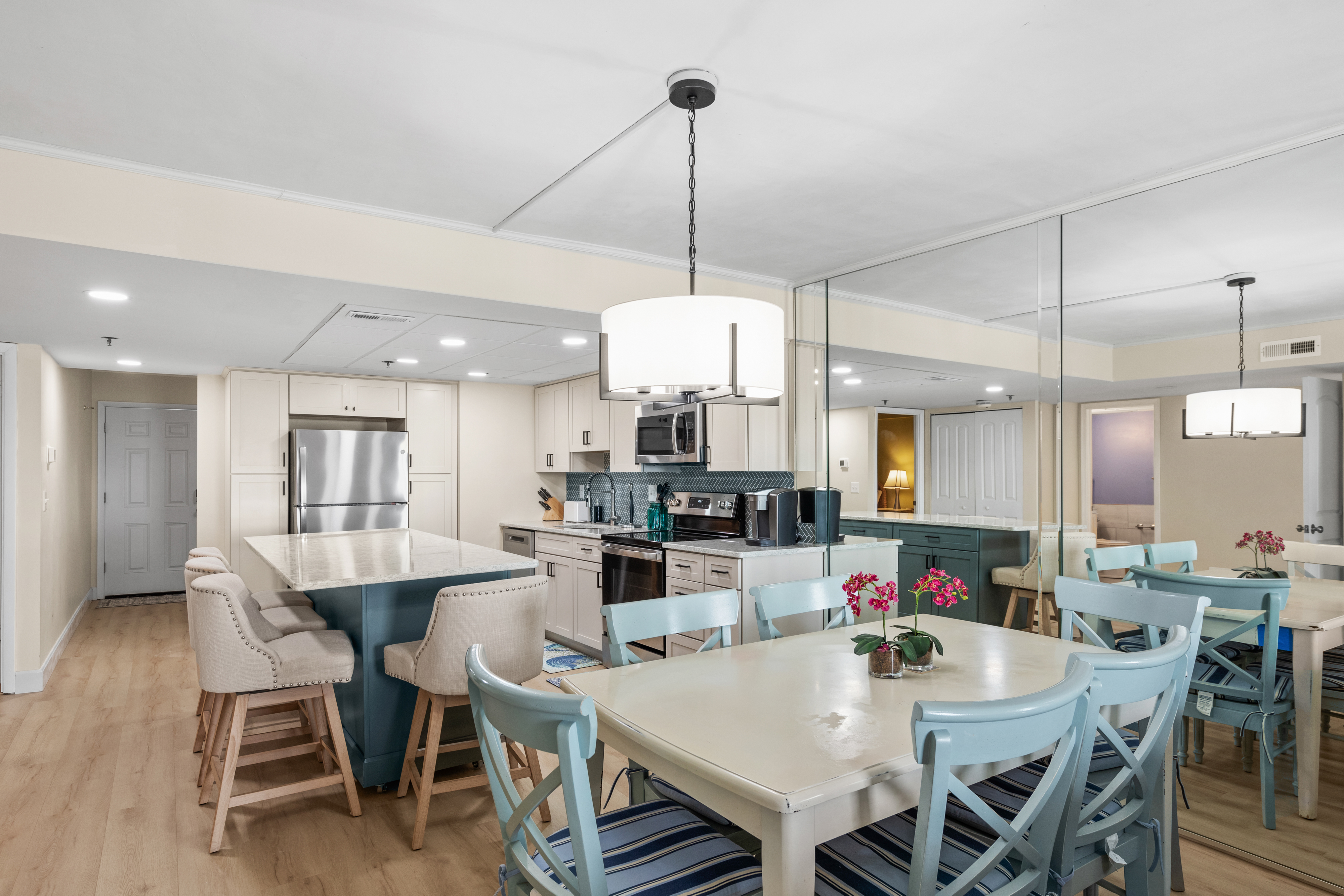 There is room for all at the spacious Dining Table, perfect for a meal in or a Game night.