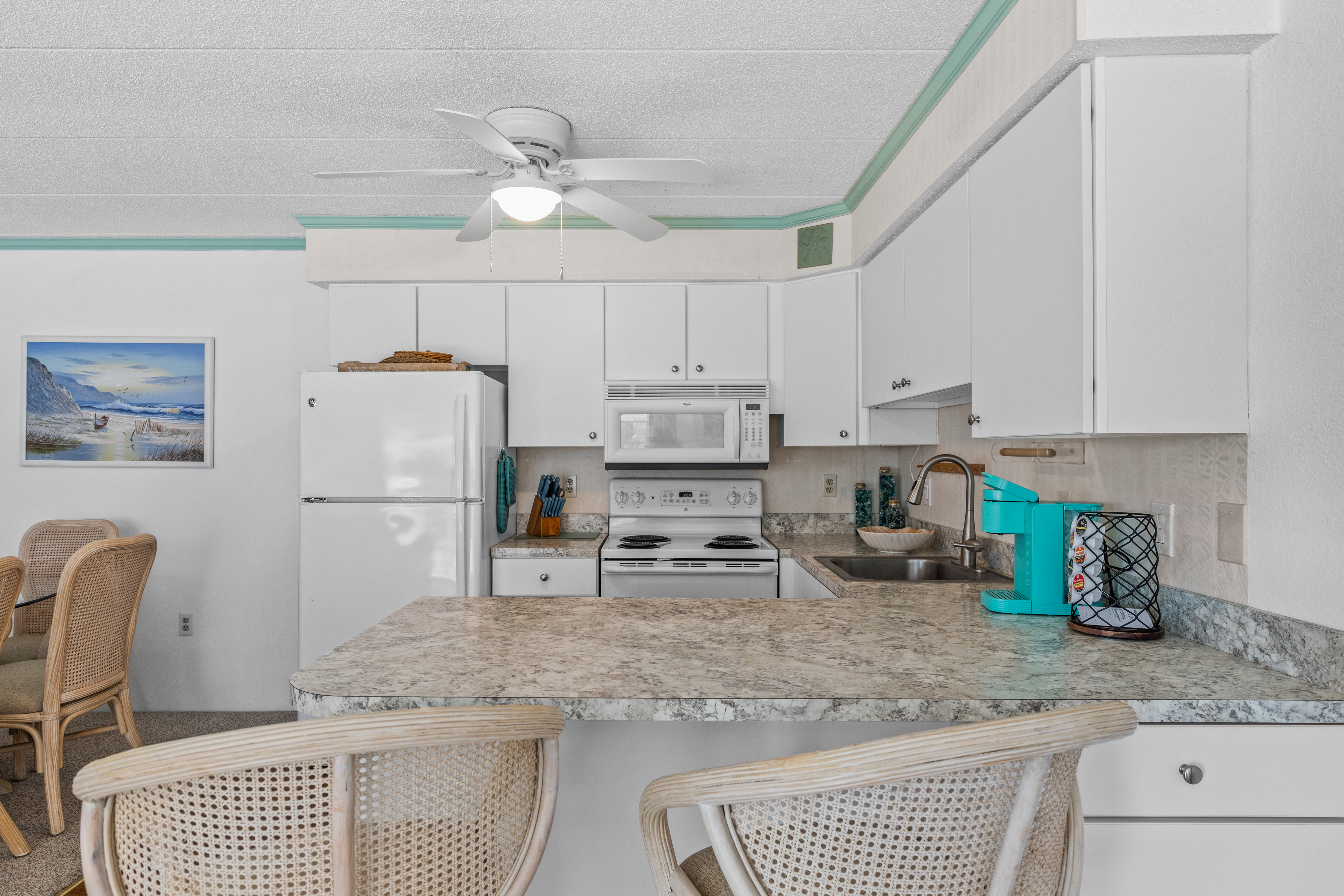 If you'd like a night or two off from cooking, you can take a quick stroll to one of the many Fine Restaurants located nearby!