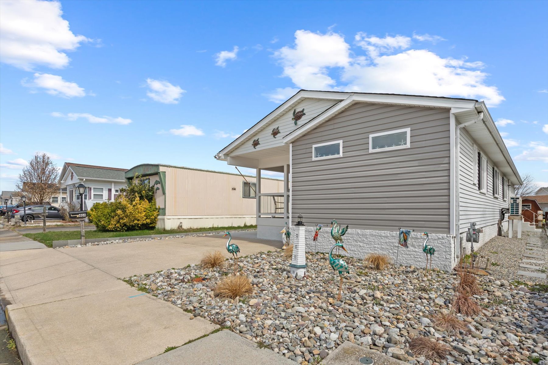 The driveway will park 2 vehicles and there is ample street parking.