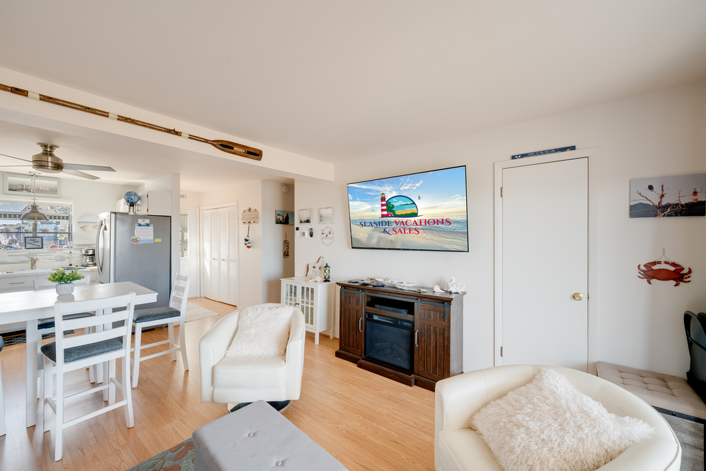 Cozy up for family movie night after a day exploring Chincoteague Island!