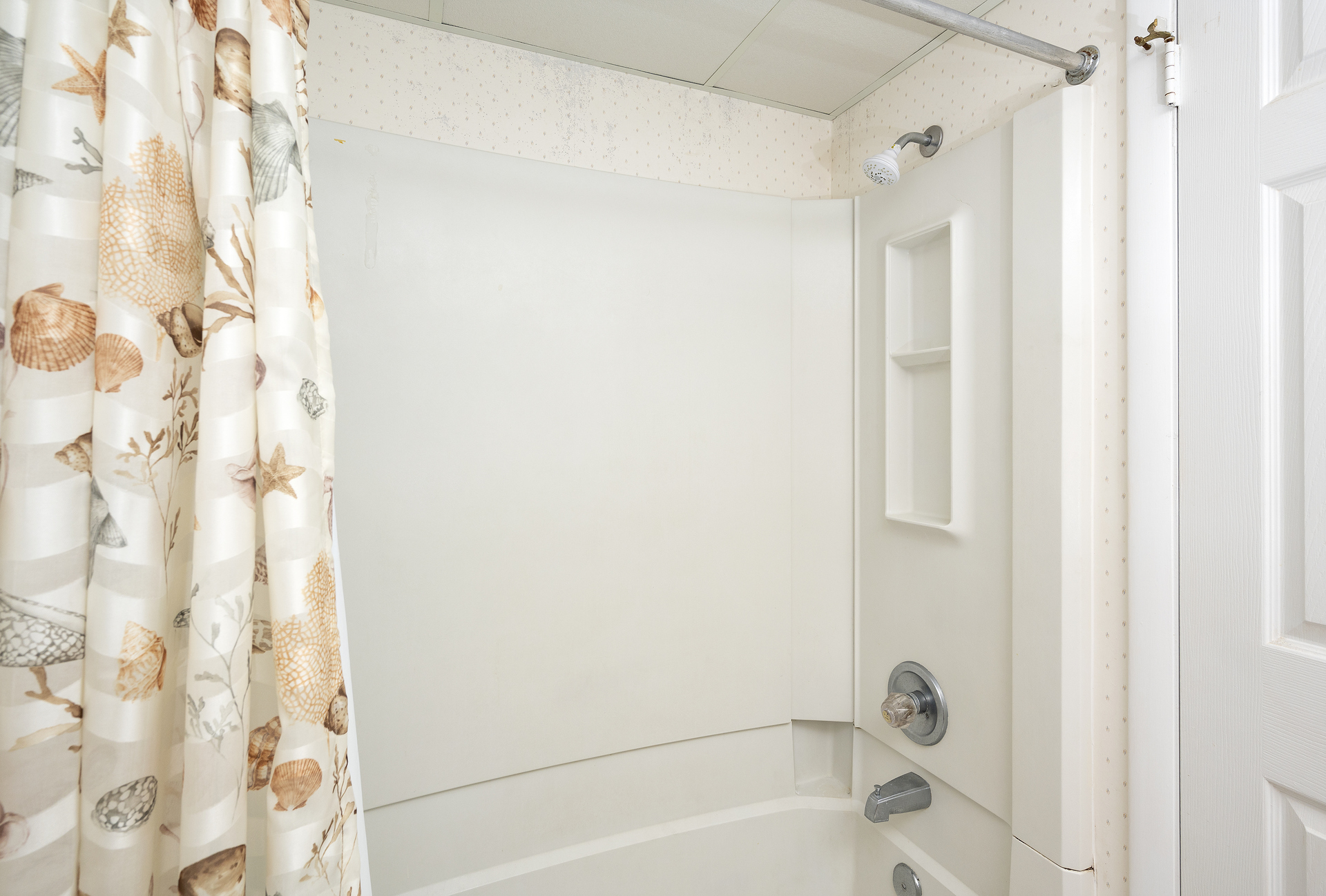 The Shower/Tub combo is perfect for freshening up after a day of fun in the sun!