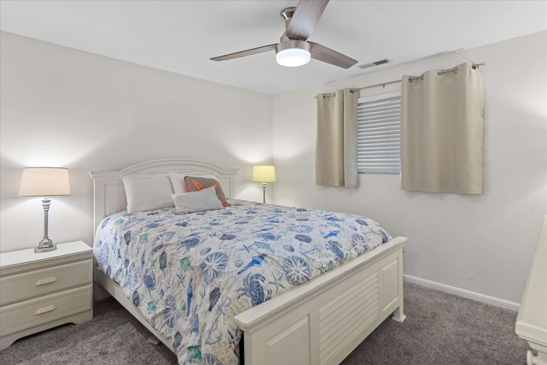 The second Bedroom features a Queen Bed.