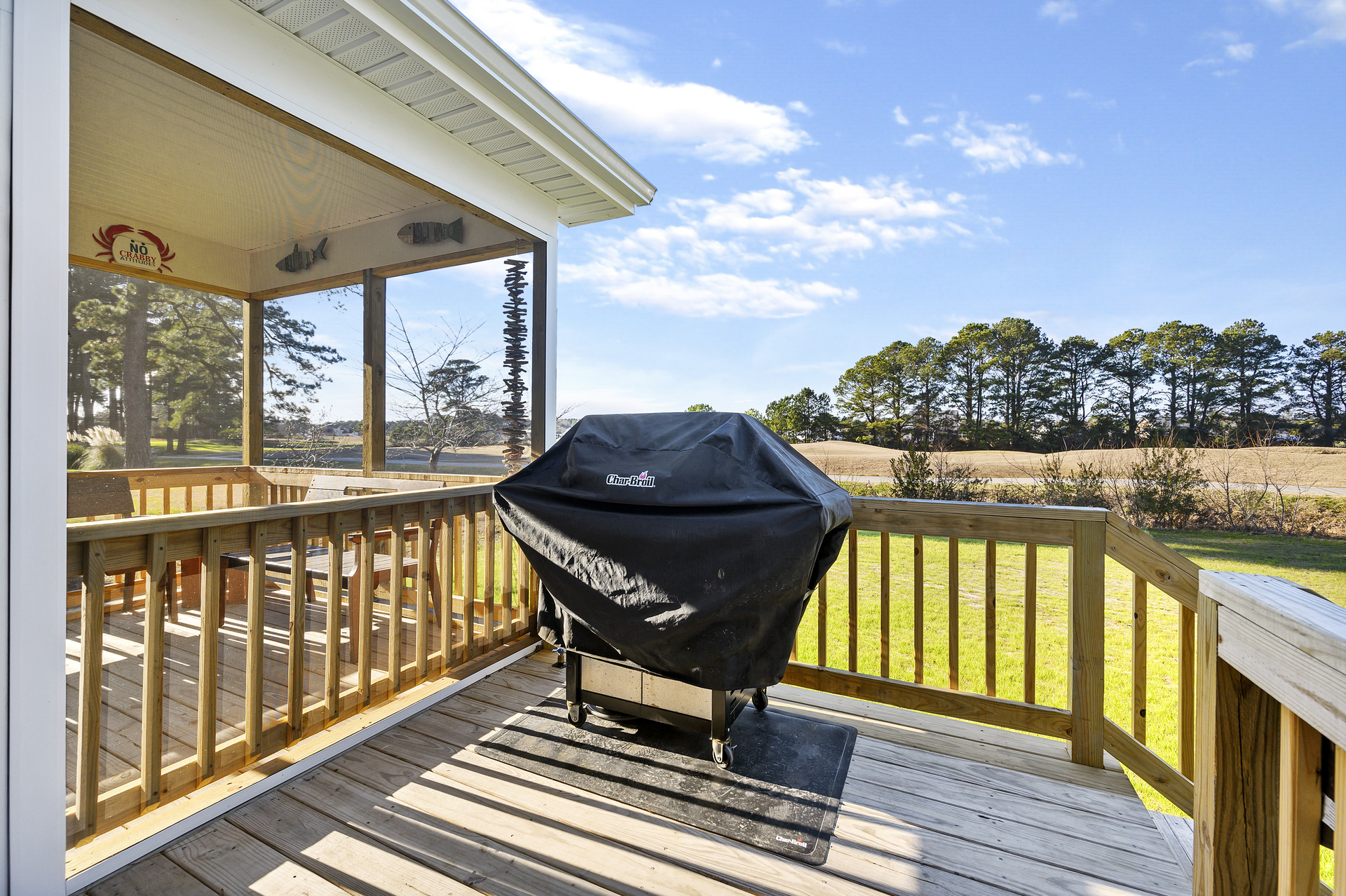 Convenient Gas Grill - and just look at those Views!