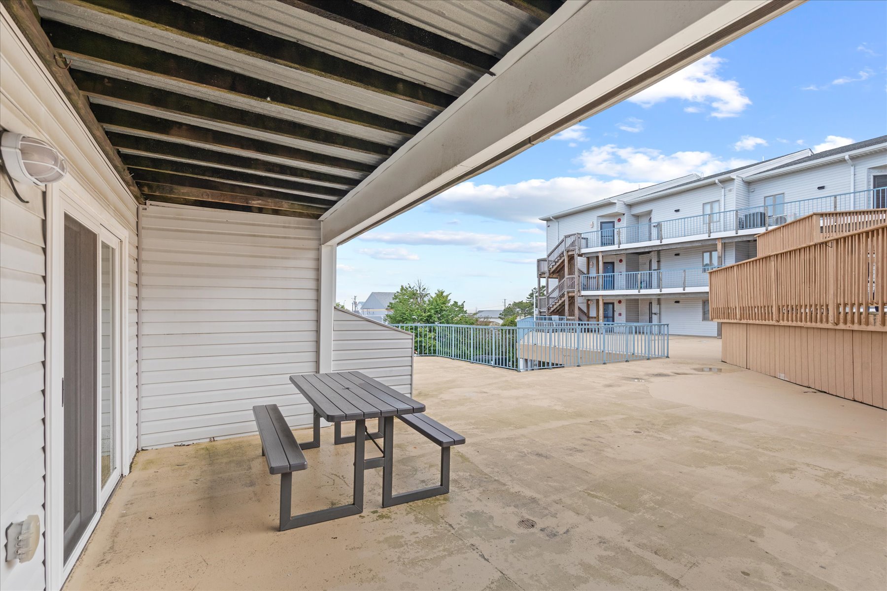 Enjoy a meal outside at the Picnic Table!