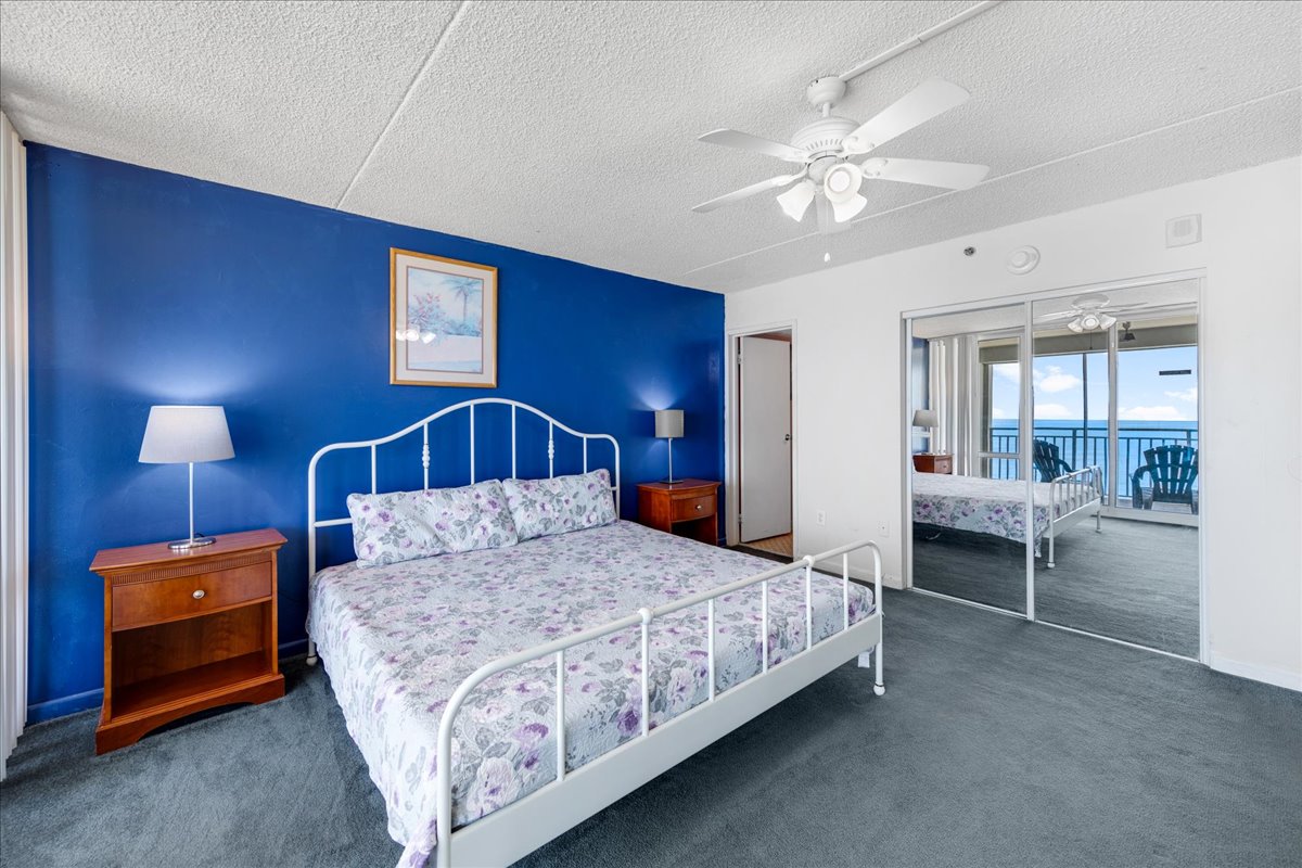 Cozy up with a book in the New, Plush King Bed!