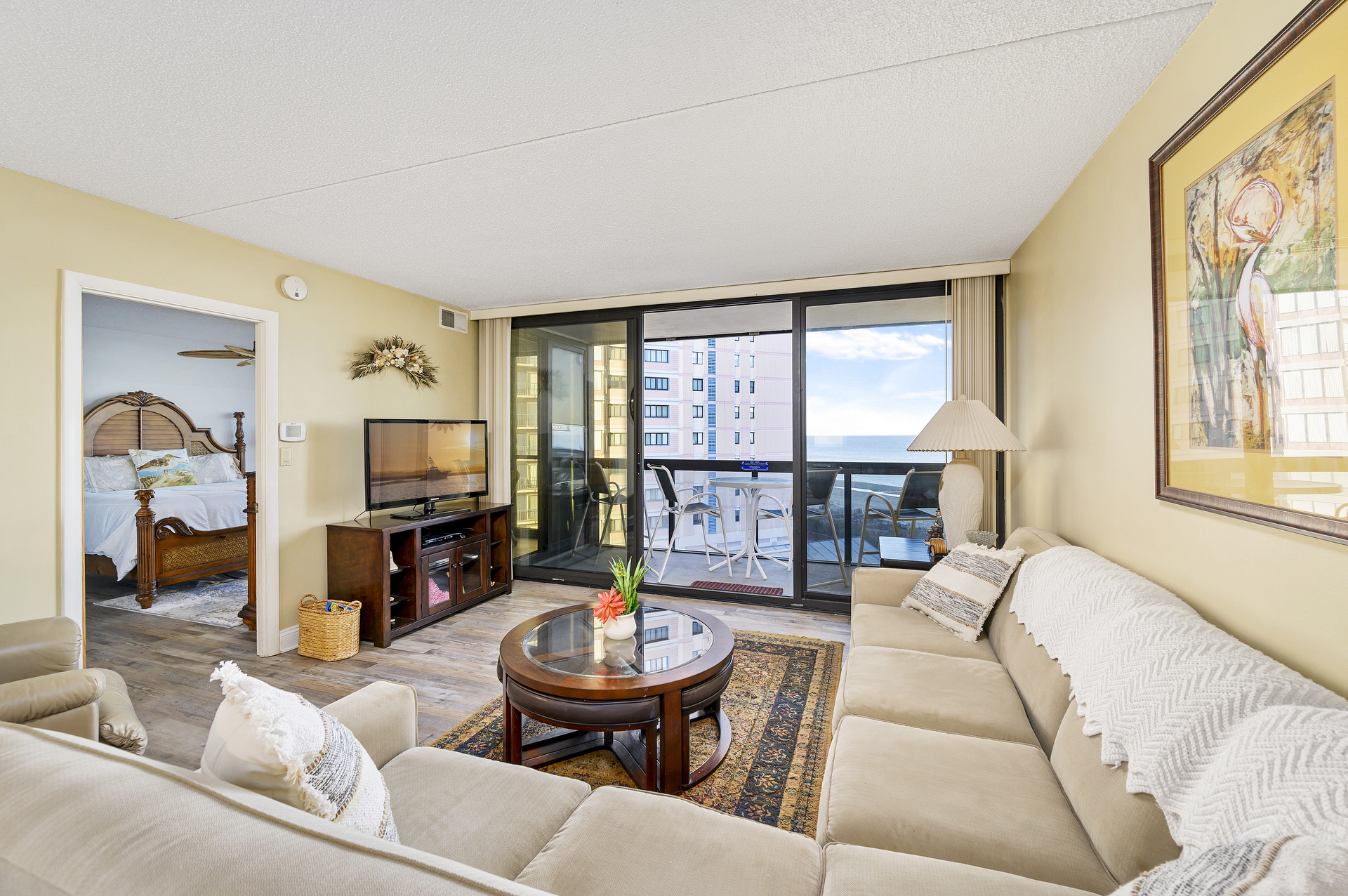 The warm & inviting Living Room is perfect to reconnect with Family & Friends!