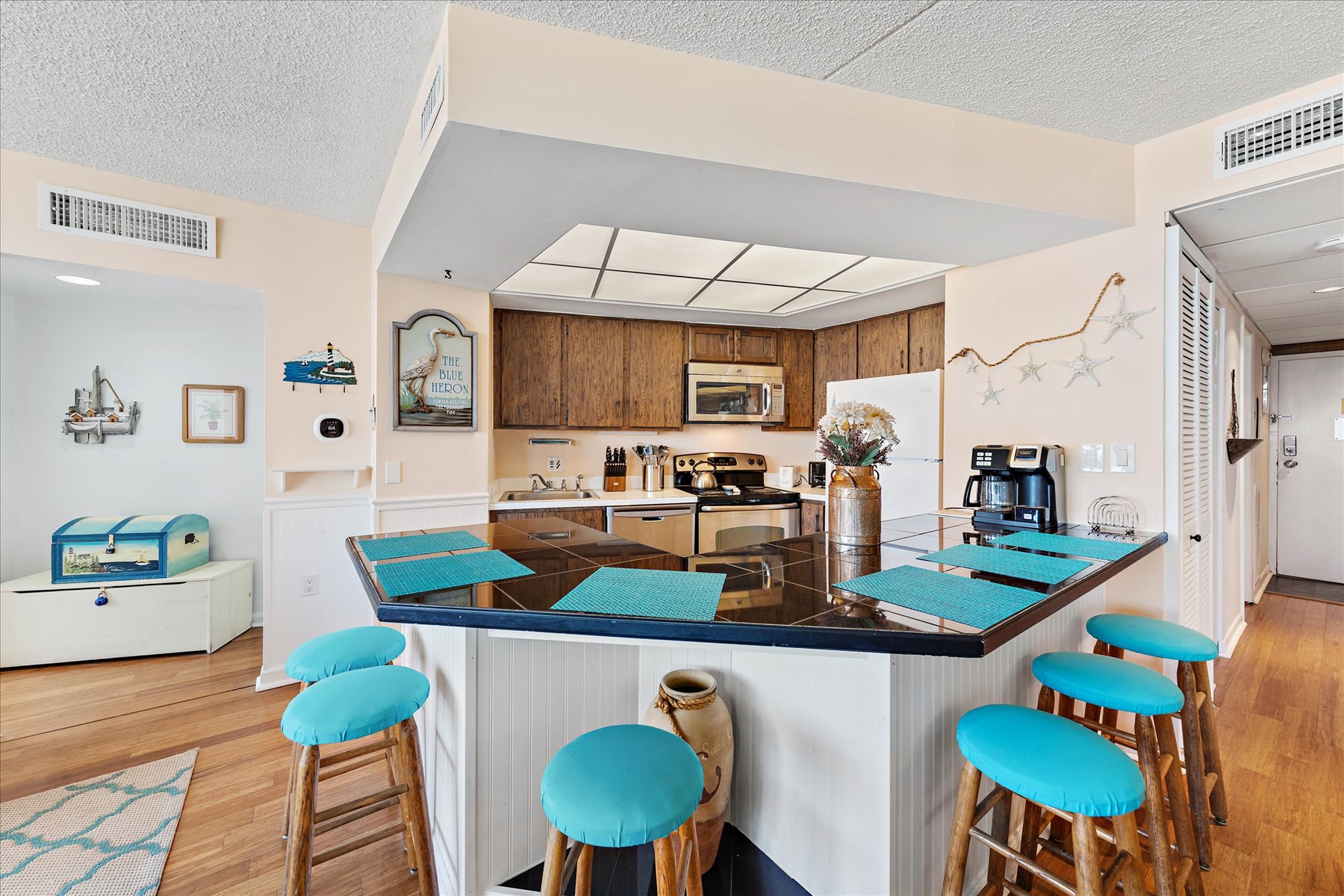 Enjoy Breakfast before you hit the Beach.