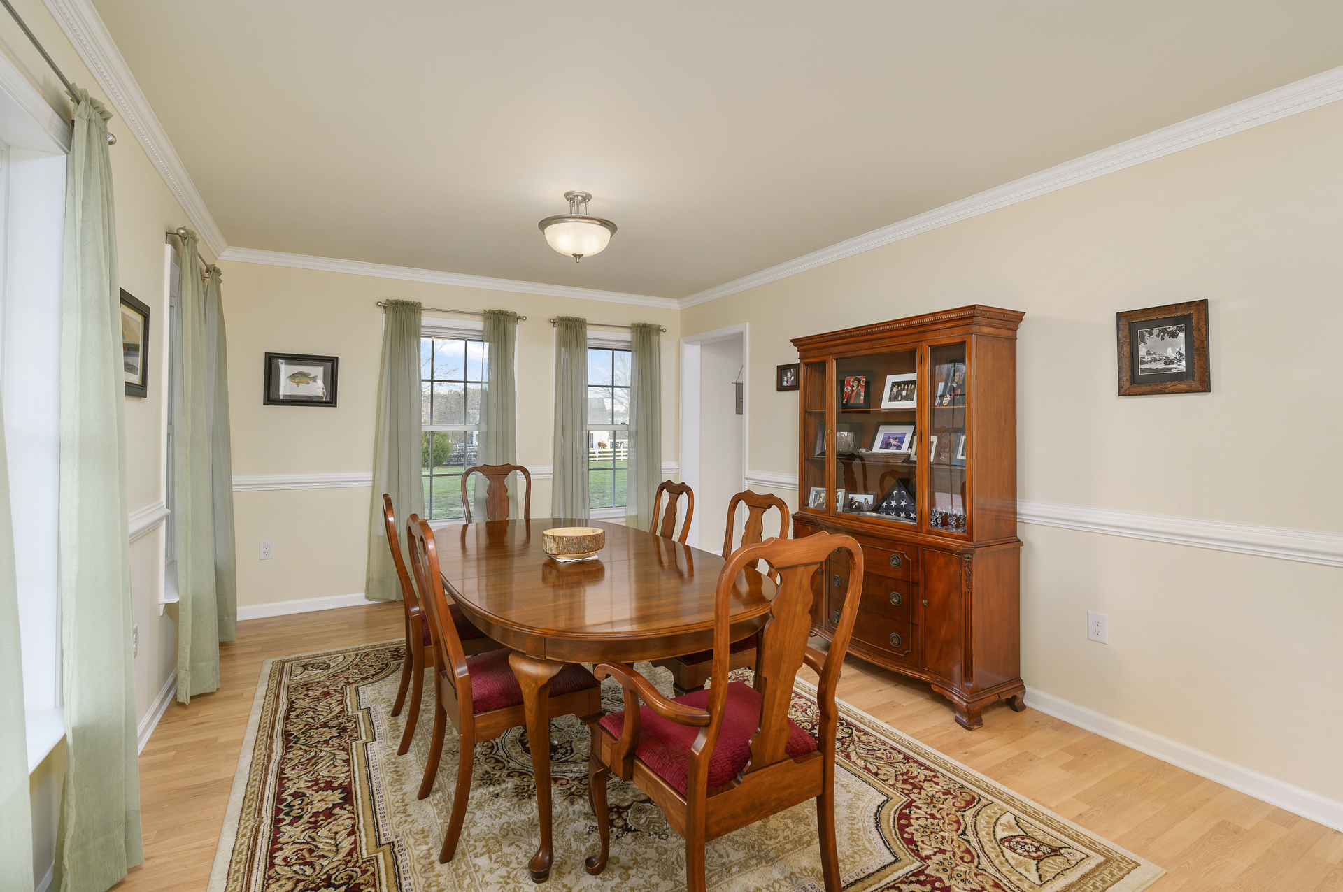 Rich, traditional furnishings throughout.