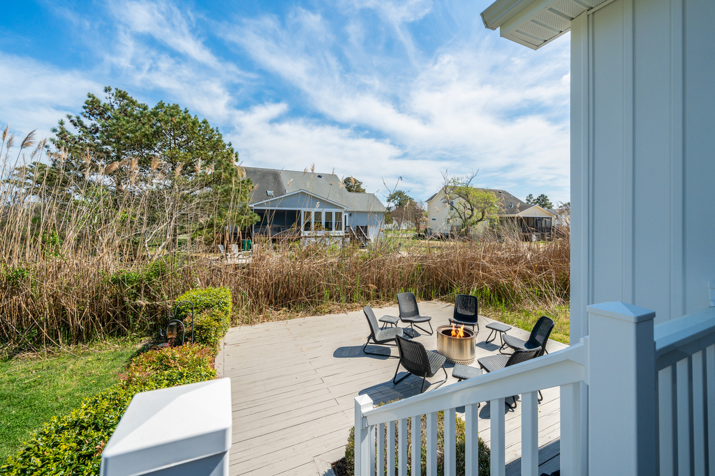 Slip outside to the Deck and Patio....