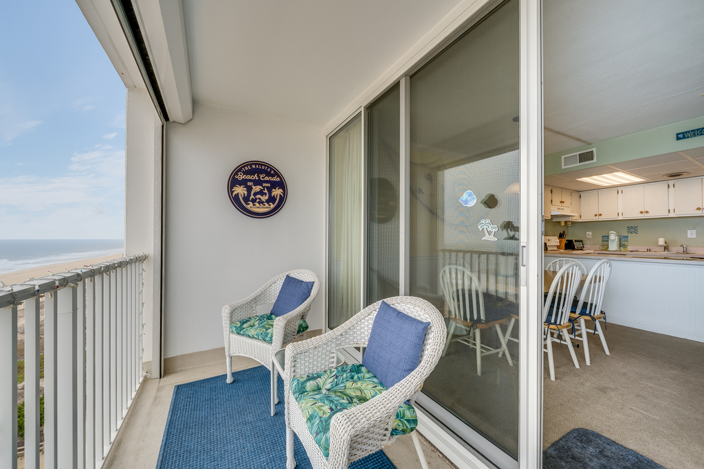 Watch the sun rise over the ocean from your private balcony.