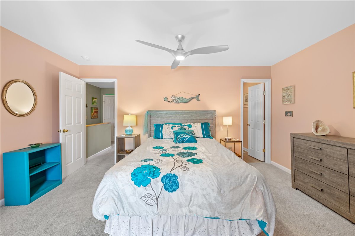 Master Bedroom with New Organic Queen Bed.