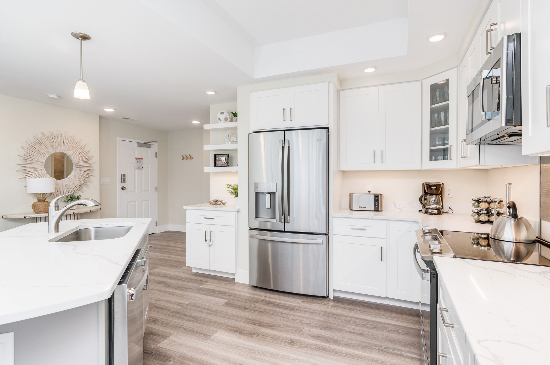 This Kitchen with Stainless Appliances truly is elegance at it's finest!
