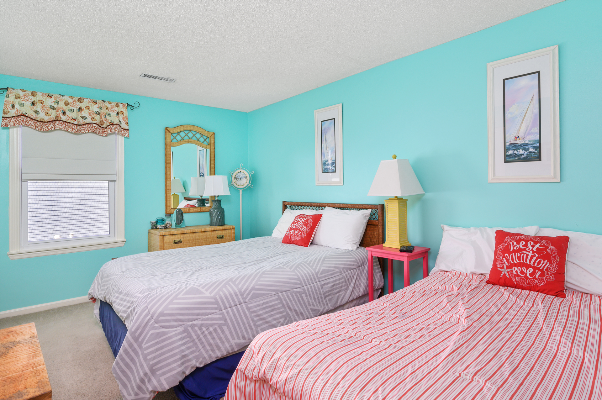 Bedroom 2 comfortably sleeps 4.