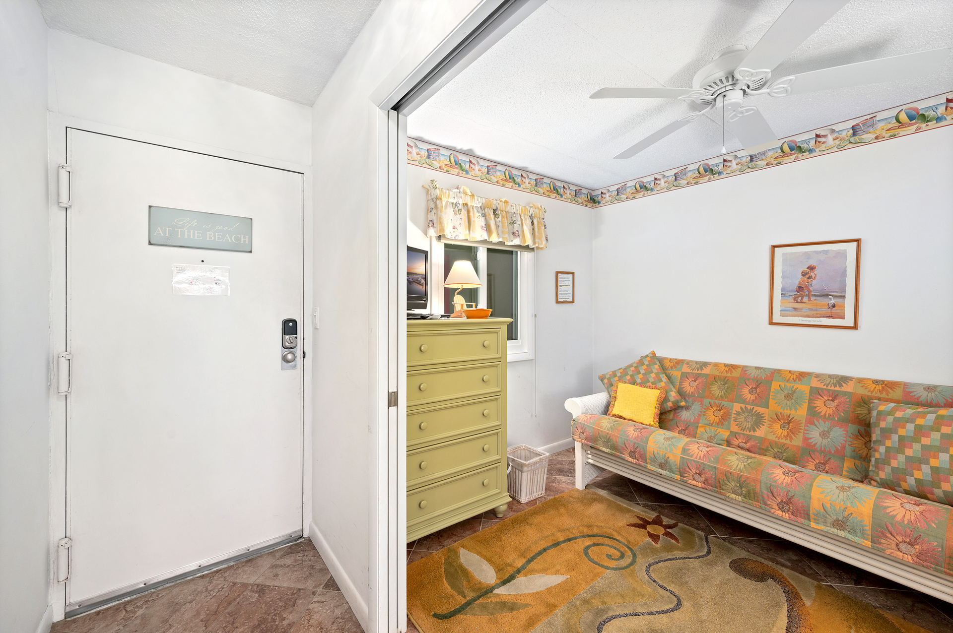 Bedroom 3 is located away from the Living Areas and also has a Satellite TV.