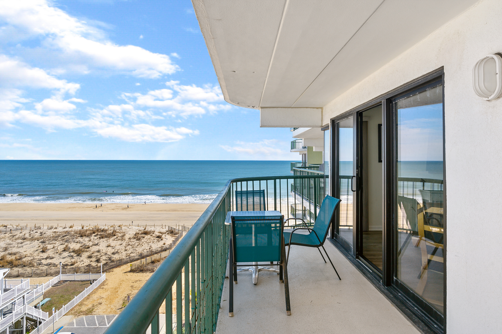 Spend your morning watching the sun rise with a cup of coffee right on the balcony