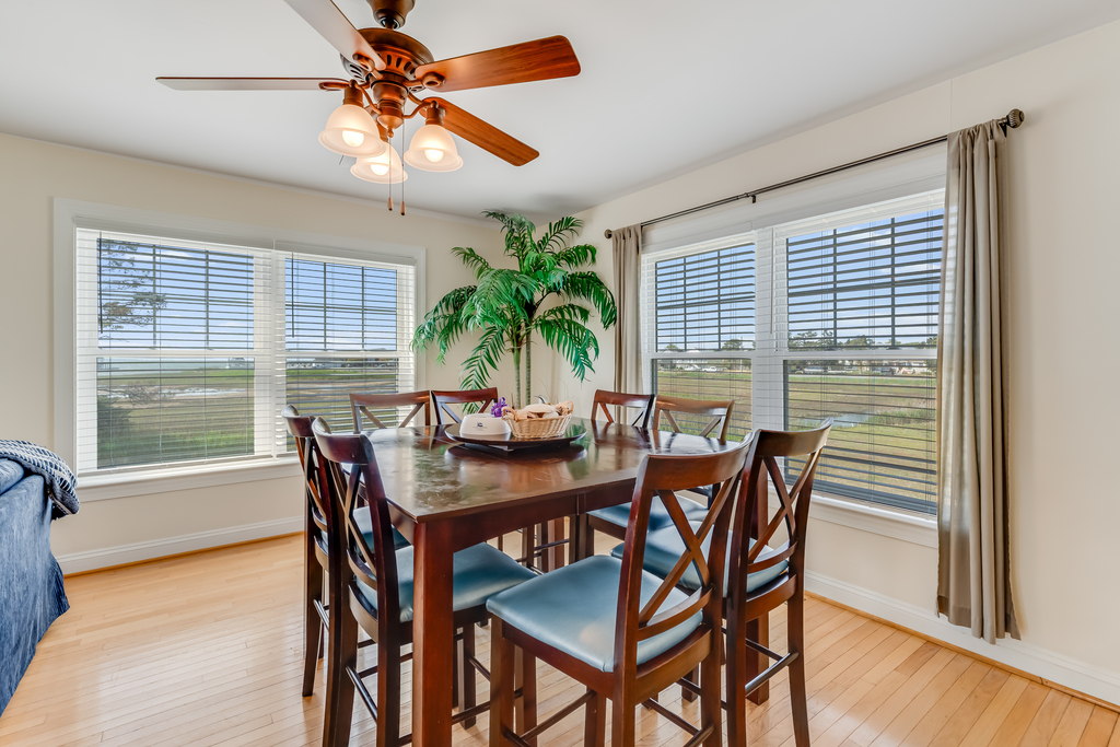 Dine with lovely Views of the Marsh and Bay.