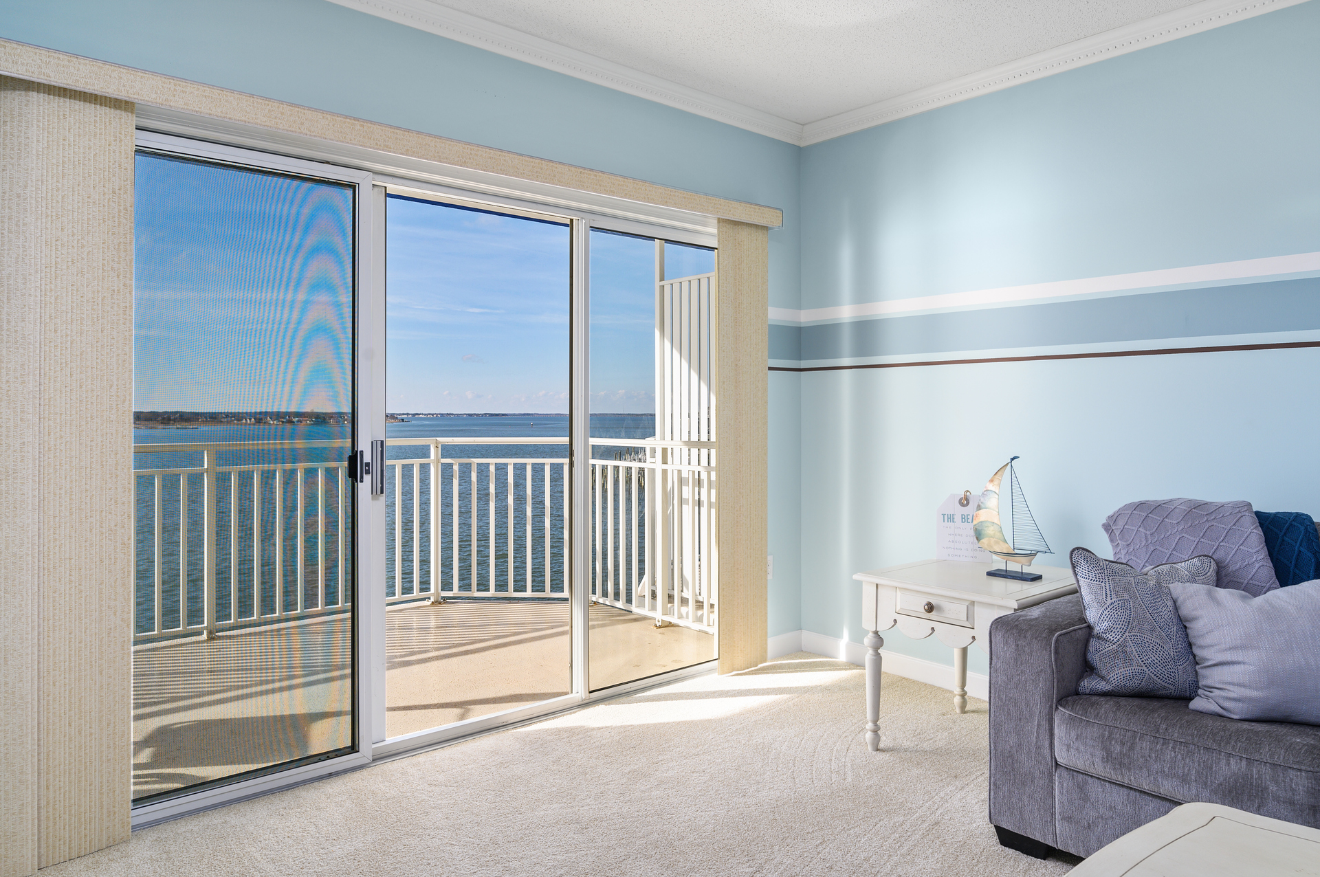 You are sure to be in awe of the Wide open Bay Views!