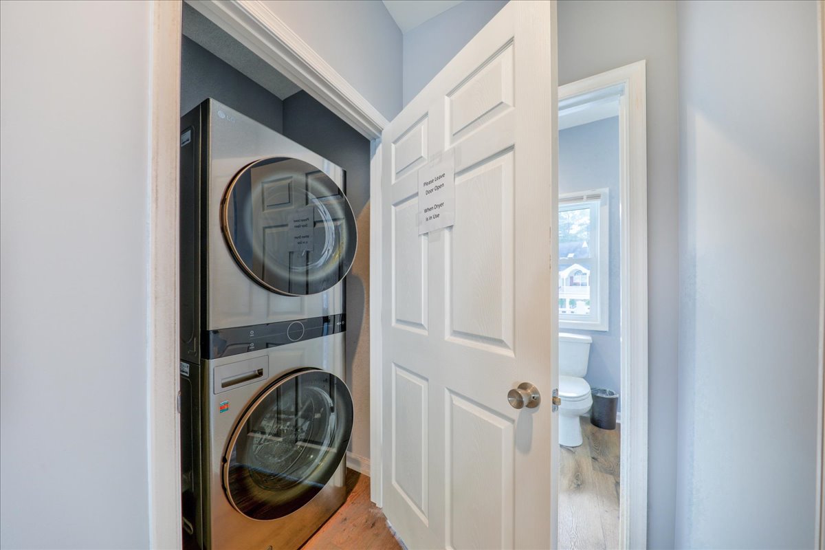 Easy Access to Laundry Closet in Master Suite.