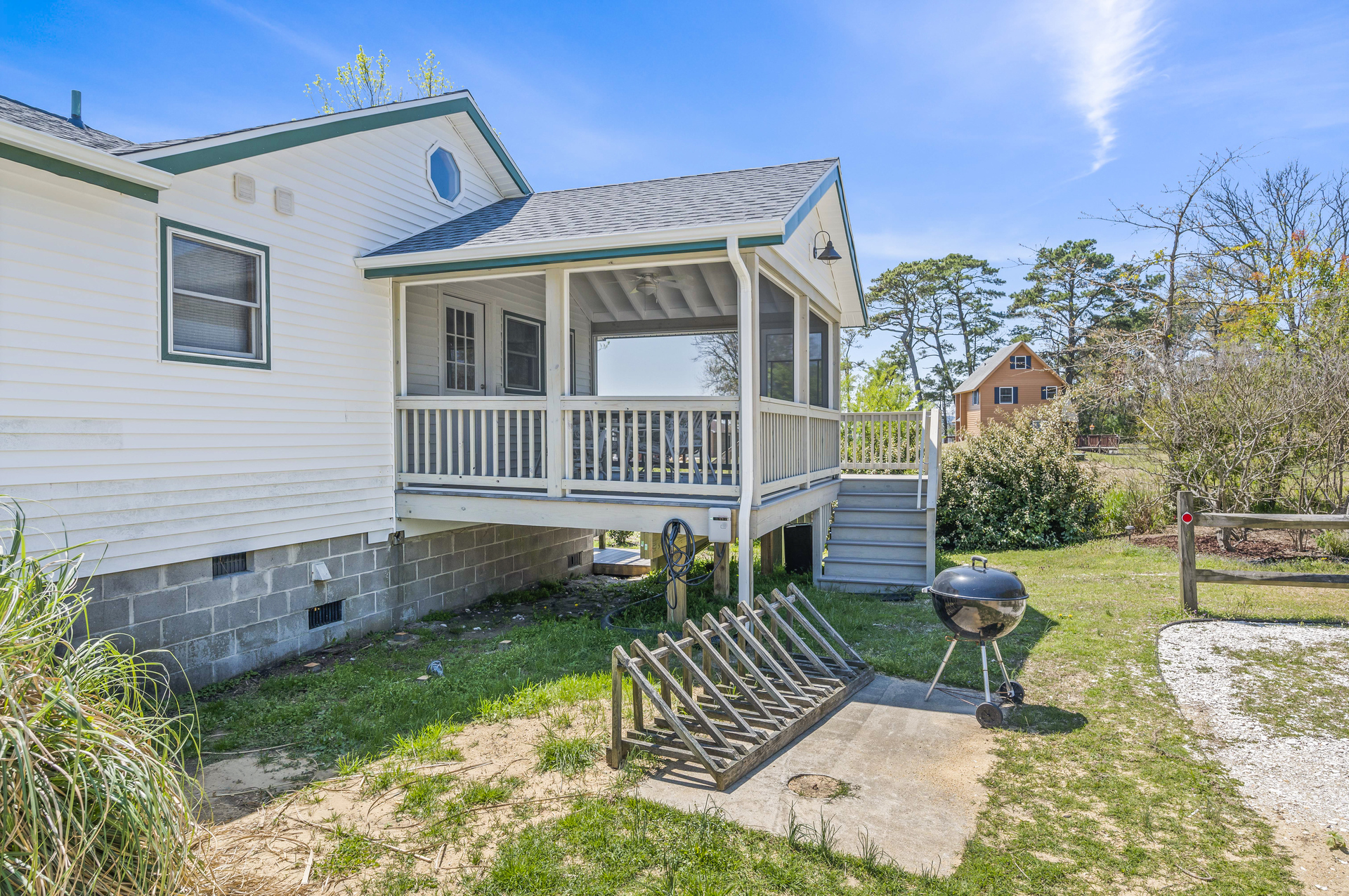 Bike Rack, Charcoal Grill, and EV Charger!