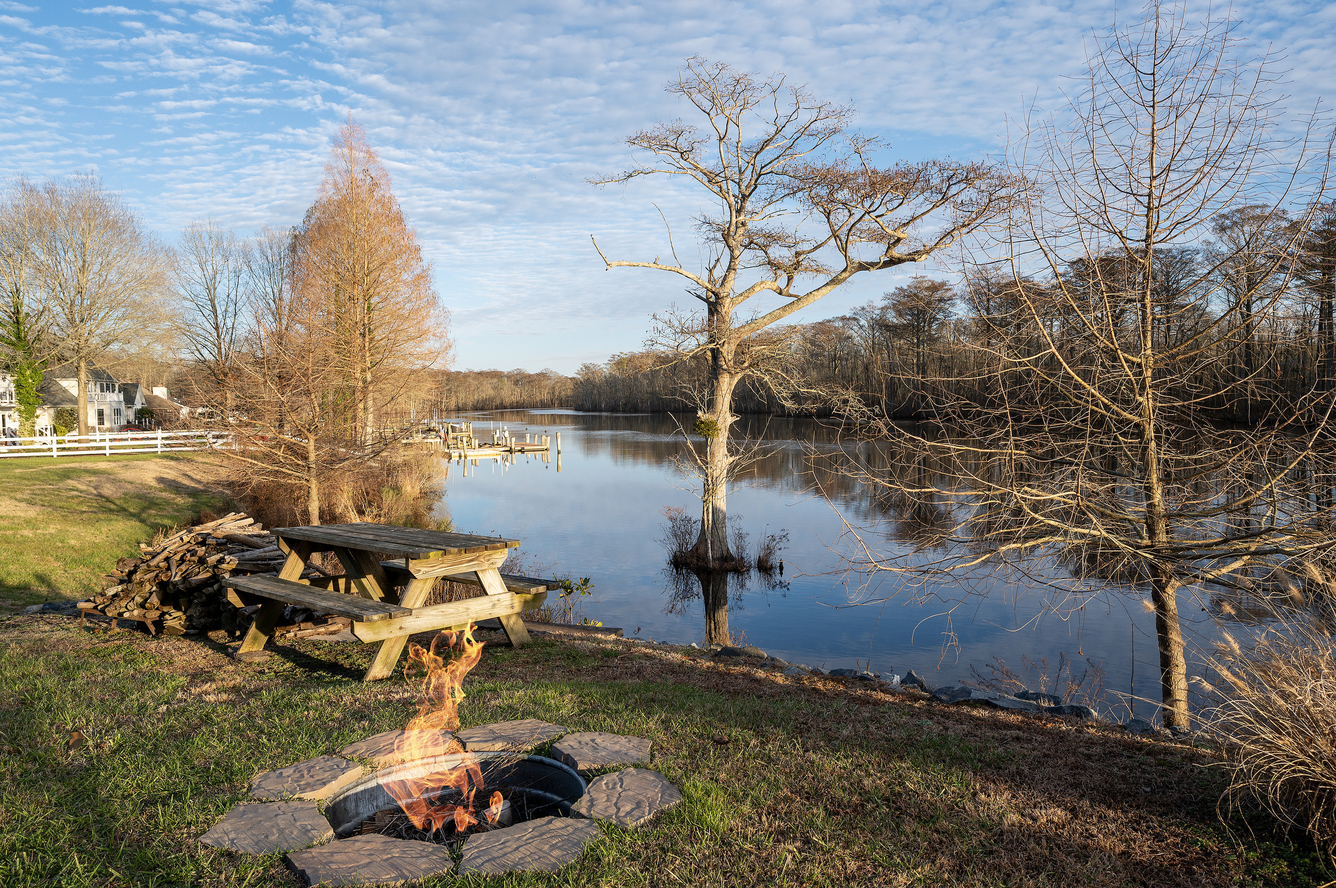 End the day chatting around the Fire Pit.