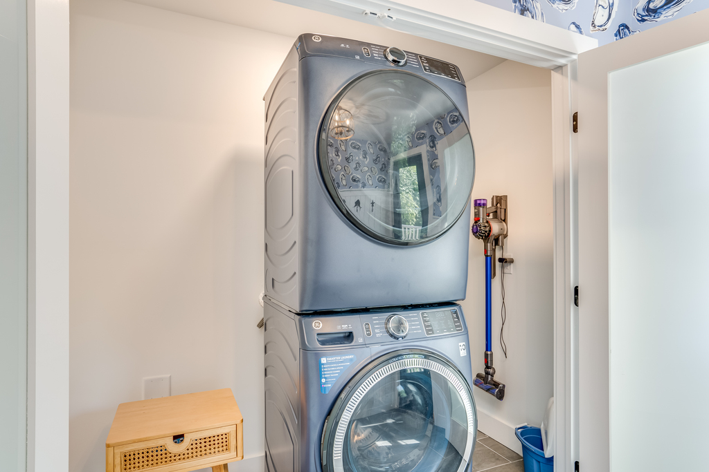 Full Size Washer and Dryer for your convenience.