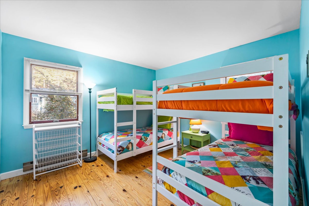 Bedroom 3 has 2 Sets of Twin Bunks and sleeps 4.