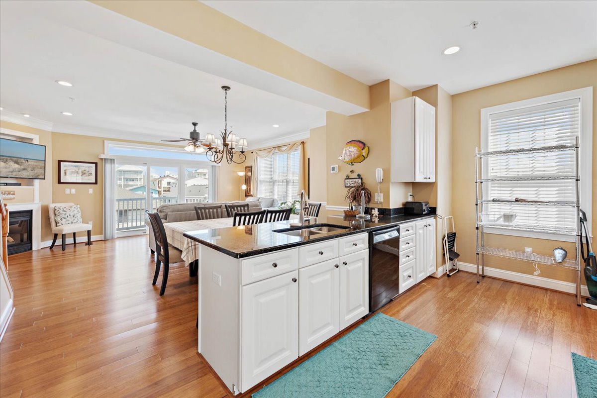 This Open Floor Plan gives the chef in your family the ability to be included in family time while still doing the cooking