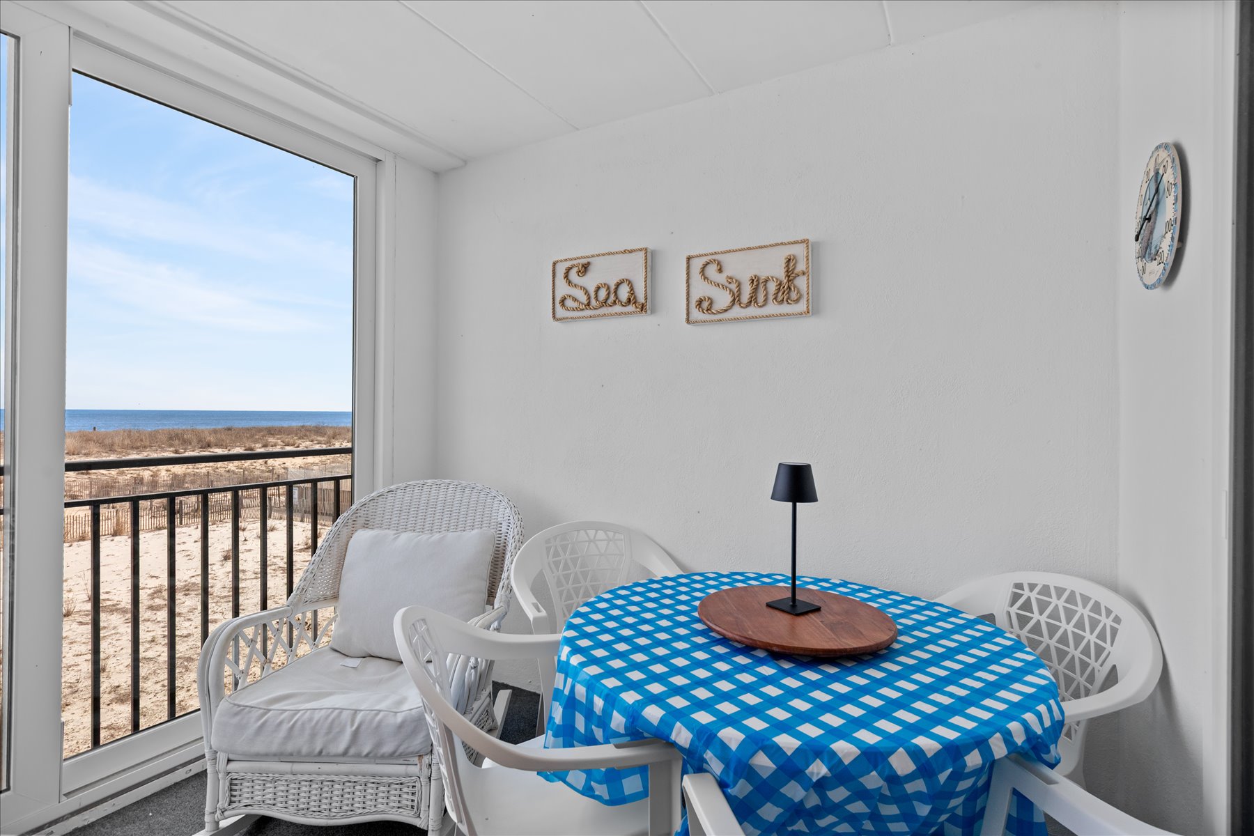 Enjoy a card game or conversation.